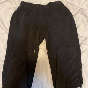 black sweatpants